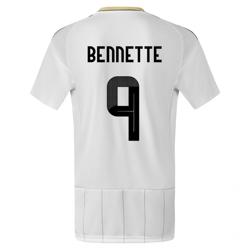 Kids Football Costa Rica Jewison Bennette #9 White Away Jersey 24-26 T-Shirt Australia