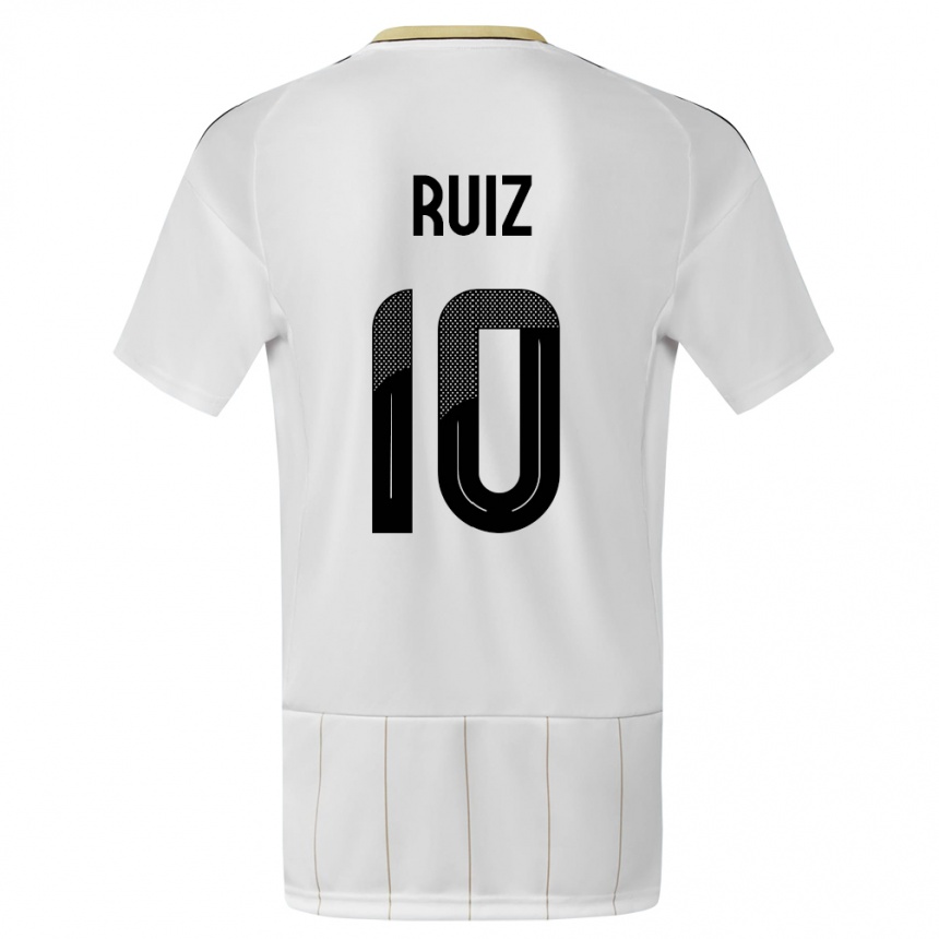 Kids Football Costa Rica Bryan Ruiz #10 White Away Jersey 24-26 T-Shirt Australia