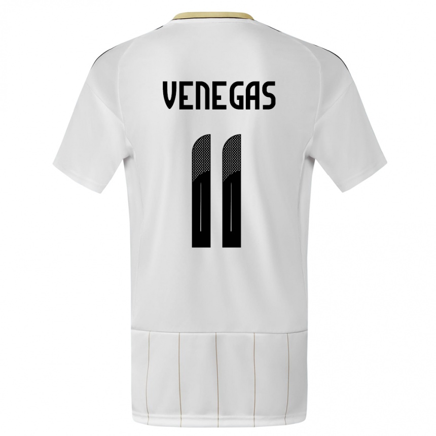 Kids Football Costa Rica Johan Venegas #11 White Away Jersey 24-26 T-Shirt Australia