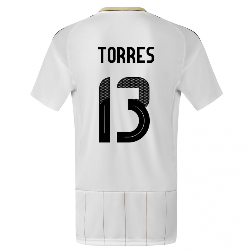 Kids Football Costa Rica Gerson Torres #13 White Away Jersey 24-26 T-Shirt Australia