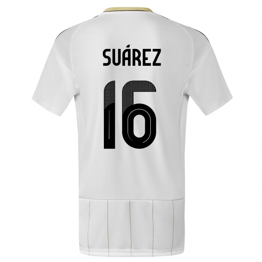 Kids Football Costa Rica Aaron Suarez #16 White Away Jersey 24-26 T-Shirt Australia