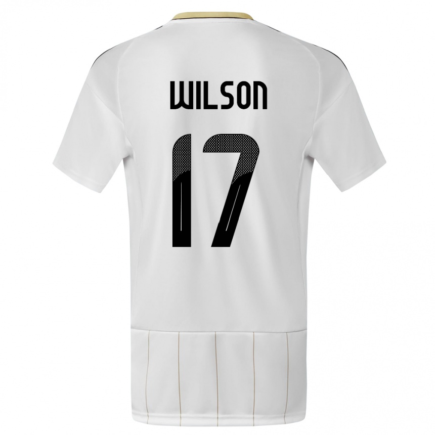 Kids Football Costa Rica Roan Wilson #17 White Away Jersey 24-26 T-Shirt Australia