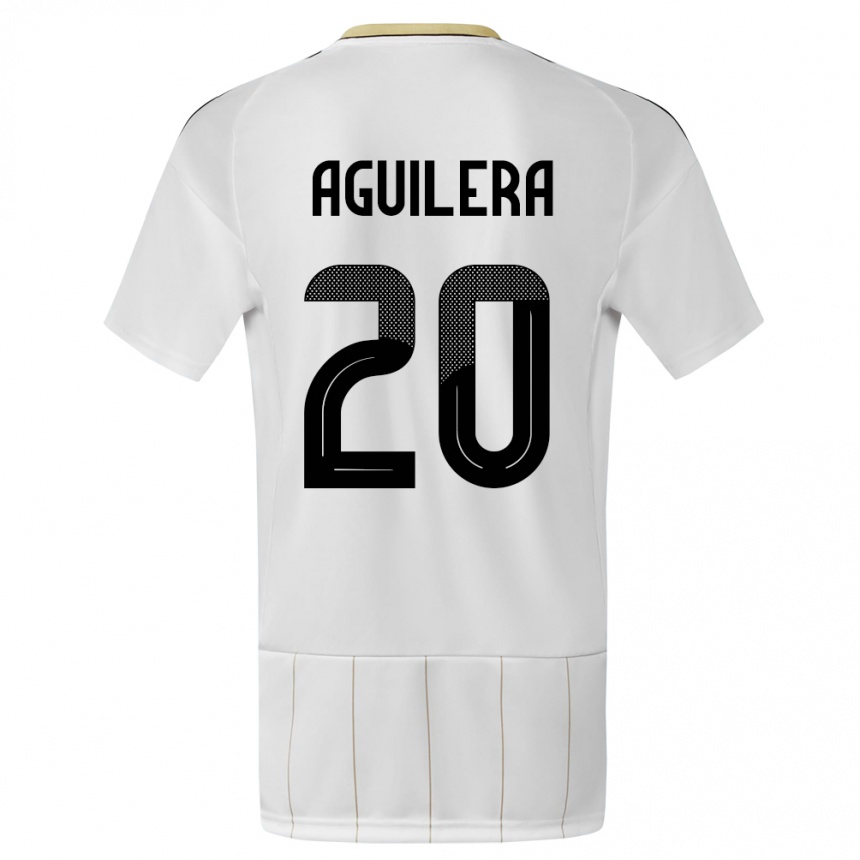 Kids Football Costa Rica Brandon Aguilera #20 White Away Jersey 24-26 T-Shirt Australia