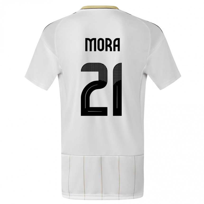 Kids Football Costa Rica Carlos Mora #21 White Away Jersey 24-26 T-Shirt Australia