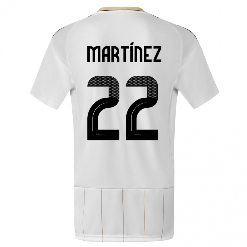 Kids Football Costa Rica Carlos Martinez #22 White Away Jersey 24-26 T-Shirt Australia