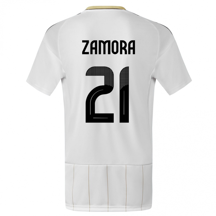 Kids Football Costa Rica Alvaro Zamora #21 White Away Jersey 24-26 T-Shirt Australia