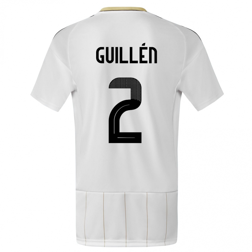 Kids Football Costa Rica Gabriela Guillen #2 White Away Jersey 24-26 T-Shirt Australia