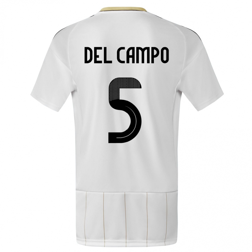 Kids Football Costa Rica Valeria Del Campo #5 White Away Jersey 24-26 T-Shirt Australia