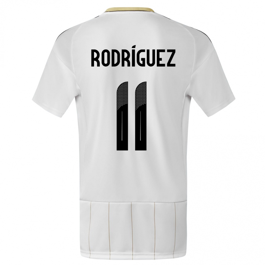 Kids Football Costa Rica Raquel Rodriguez #11 White Away Jersey 24-26 T-Shirt Australia