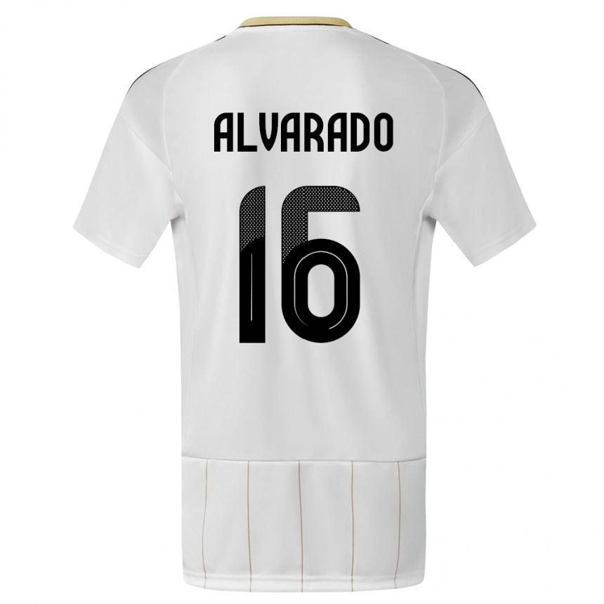 Kids Football Costa Rica Katherine Alvarado #16 White Away Jersey 24-26 T-Shirt Australia