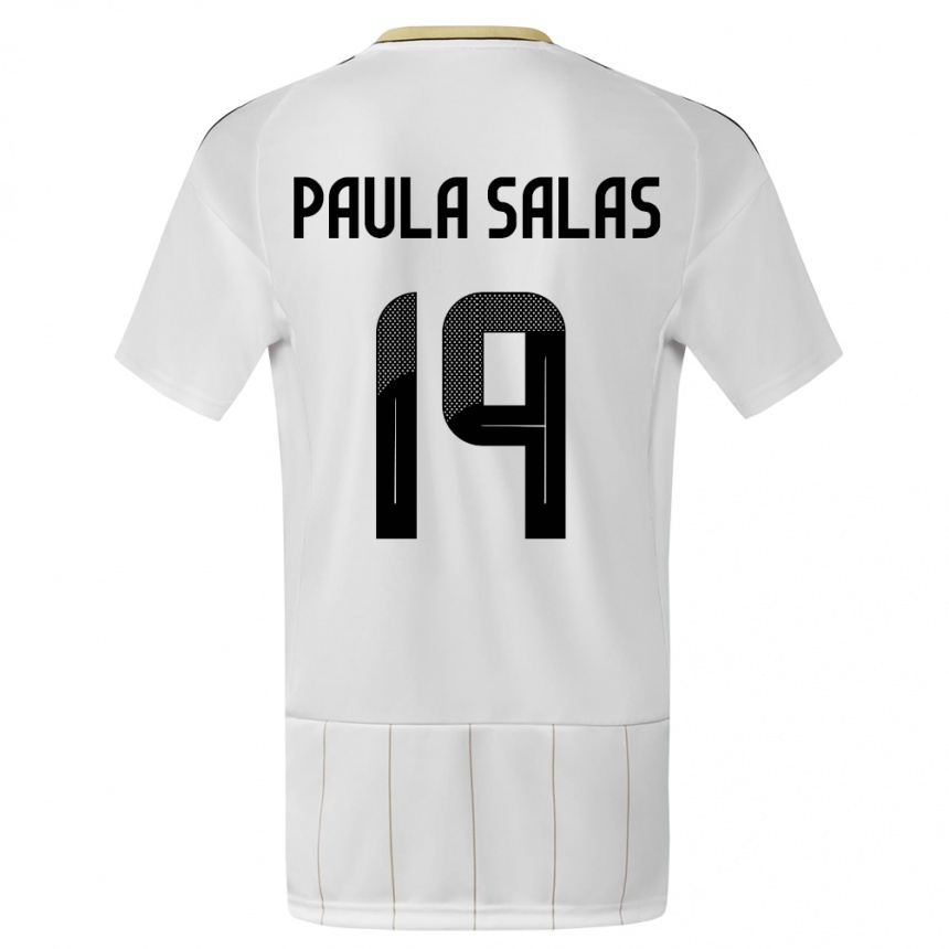 Kids Football Costa Rica Maria Paula Salas #19 White Away Jersey 24-26 T-Shirt Australia