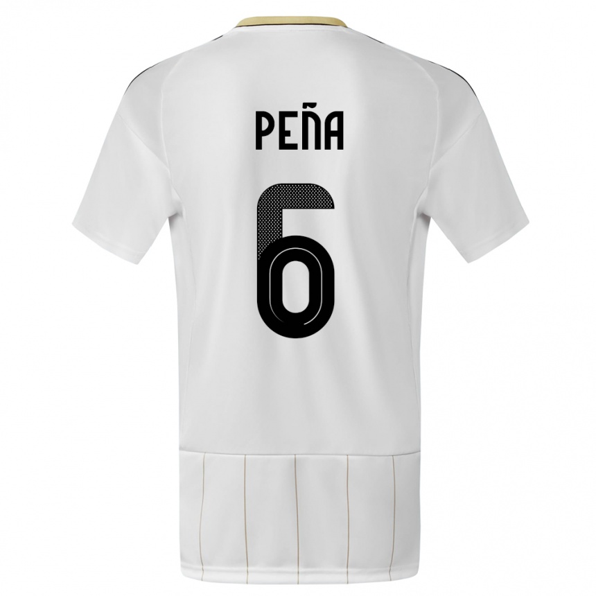 Kids Football Costa Rica Ricardo Pena #6 White Away Jersey 24-26 T-Shirt Australia