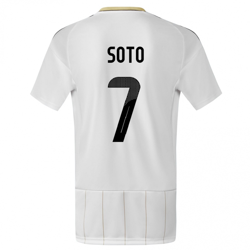 Kids Football Costa Rica Andrey Soto #7 White Away Jersey 24-26 T-Shirt Australia