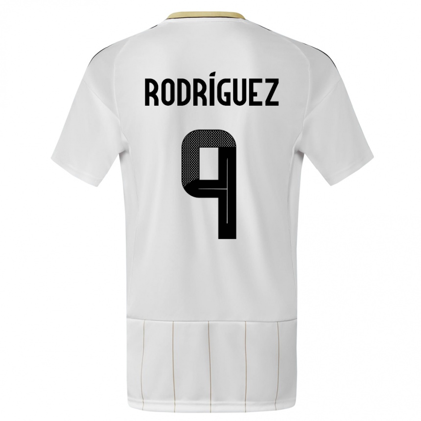 Kids Football Costa Rica Doryan Rodriguez #9 White Away Jersey 24-26 T-Shirt Australia