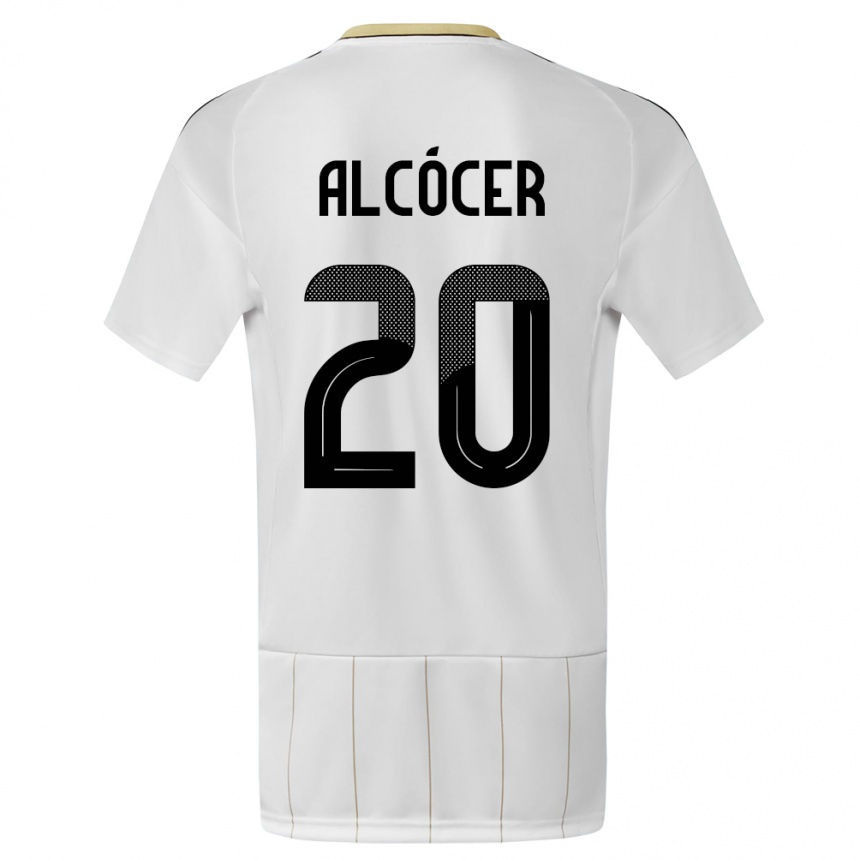 Kids Football Costa Rica Josimar Alcocer #20 White Away Jersey 24-26 T-Shirt Australia