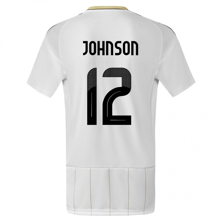 Kids Football Costa Rica Shawn Johnson #12 White Away Jersey 24-26 T-Shirt Australia