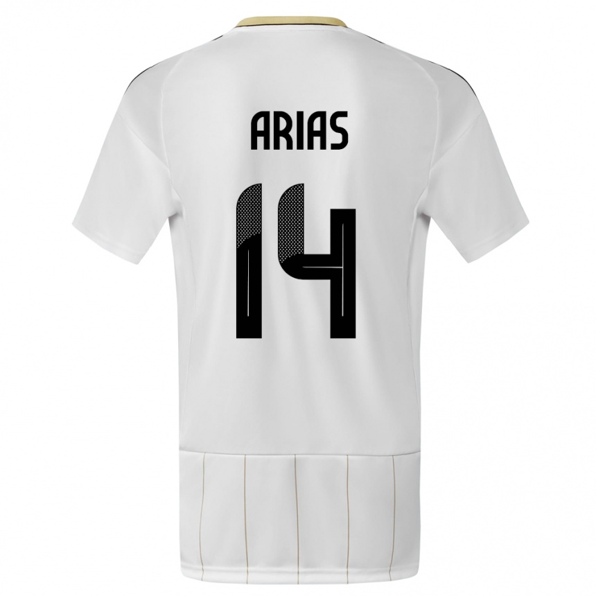 Kids Football Costa Rica Timothy Arias #14 White Away Jersey 24-26 T-Shirt Australia