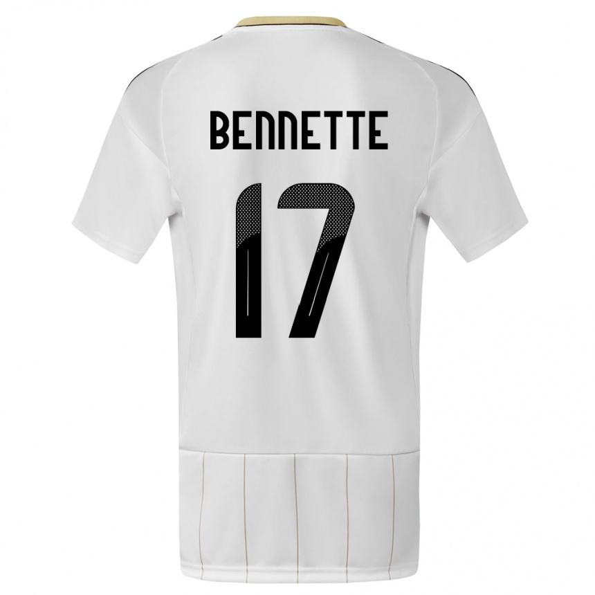 Kids Football Costa Rica Jewison Bennette #17 White Away Jersey 24-26 T-Shirt Australia