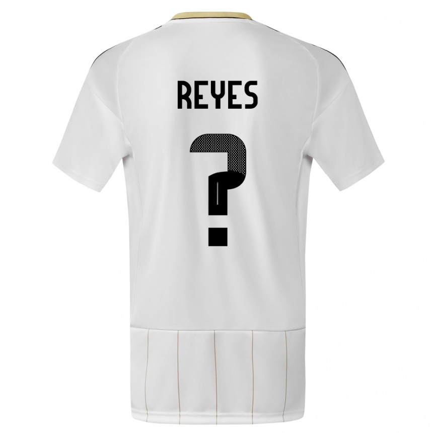 Kids Football Costa Rica Kenan Reyes #0 White Away Jersey 24-26 T-Shirt Australia