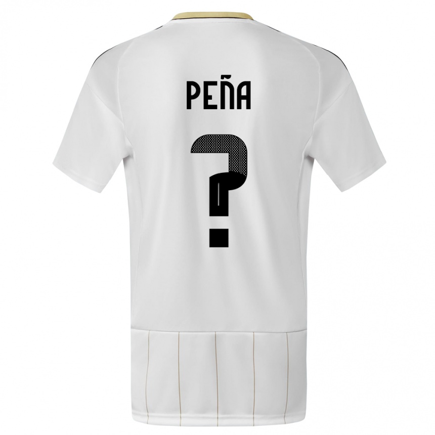 Kids Football Costa Rica Randy Pena #0 White Away Jersey 24-26 T-Shirt Australia