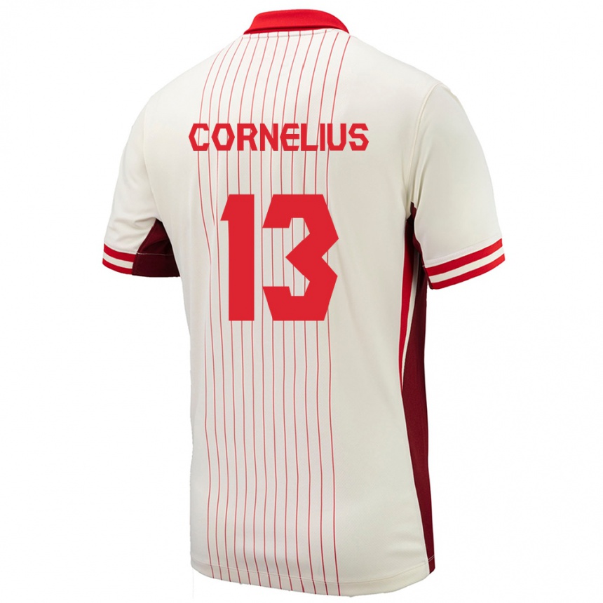 Kids Football Canada Derek Cornelius #13 White Away Jersey 24-26 T-Shirt Australia