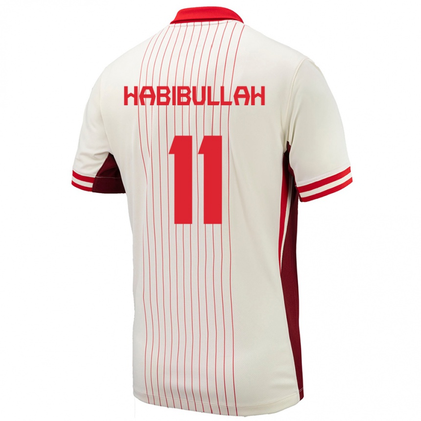 Kids Football Canada Kamron Habibullah #11 White Away Jersey 24-26 T-Shirt Australia