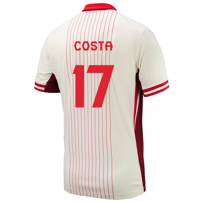 Kids Football Canada Jesse Costa #17 White Away Jersey 24-26 T-Shirt Australia