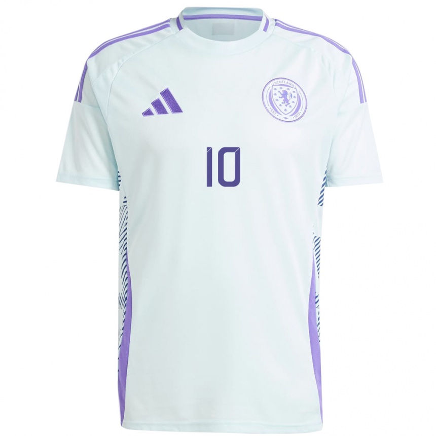 Kids Football Scotland Ché Adams #10 Light Mint Blue Away Jersey 24-26 T-Shirt Australia