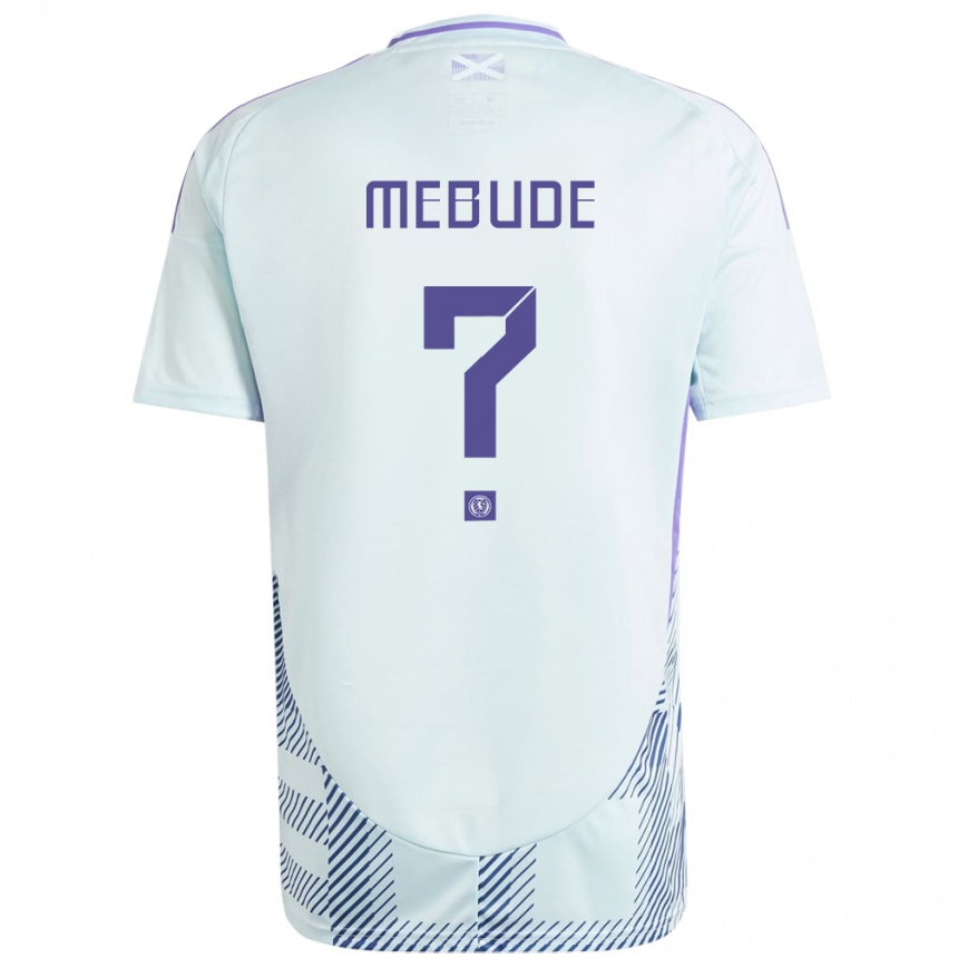 Kids Football Scotland Adedire Mebude #0 Light Mint Blue Away Jersey 24-26 T-Shirt Australia