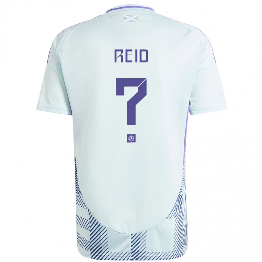 Kids Football Scotland Dylan Reid #0 Light Mint Blue Away Jersey 24-26 T-Shirt Australia