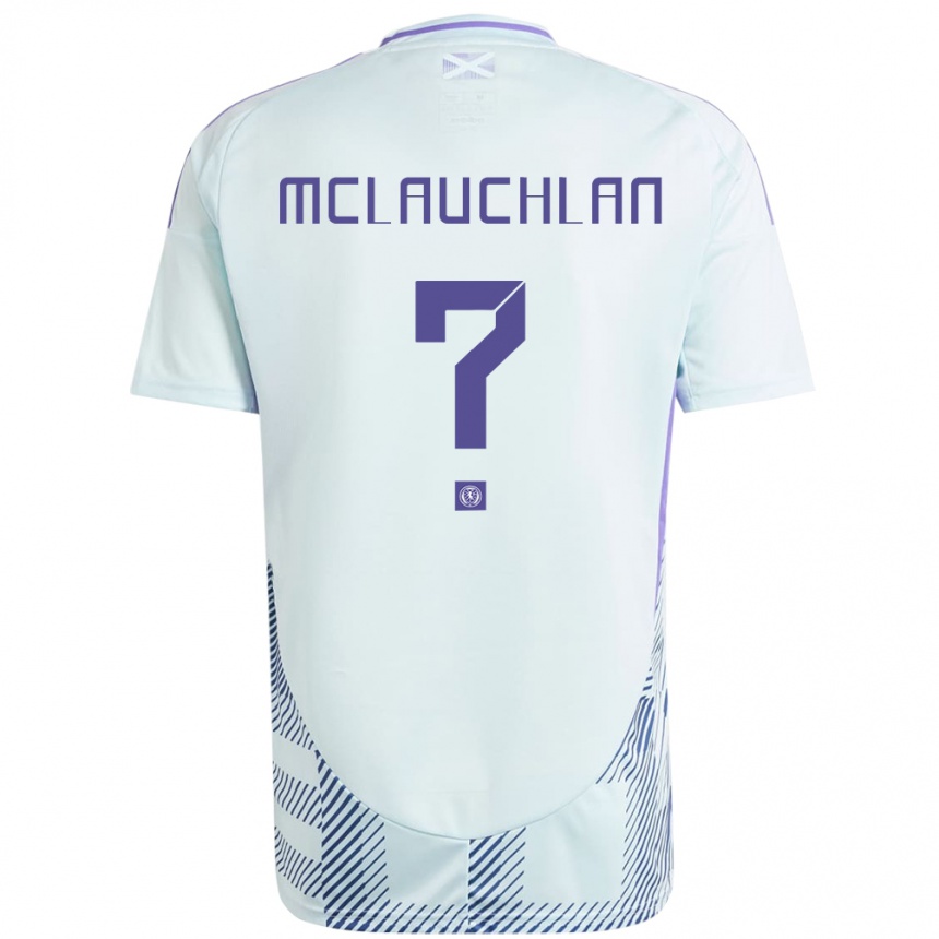 Kids Football Scotland Rachel Mclauchlan #0 Light Mint Blue Away Jersey 24-26 T-Shirt Australia