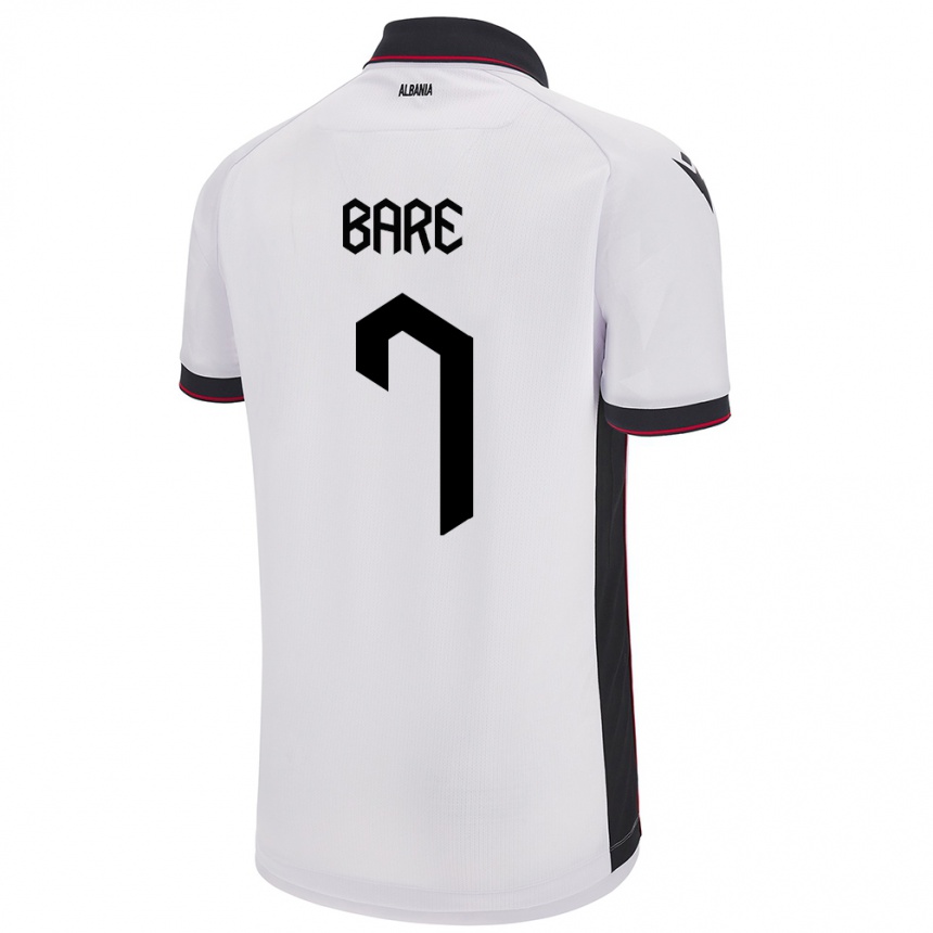 Kids Football Albania Keidi Bare #7 White Away Jersey 24-26 T-Shirt Australia