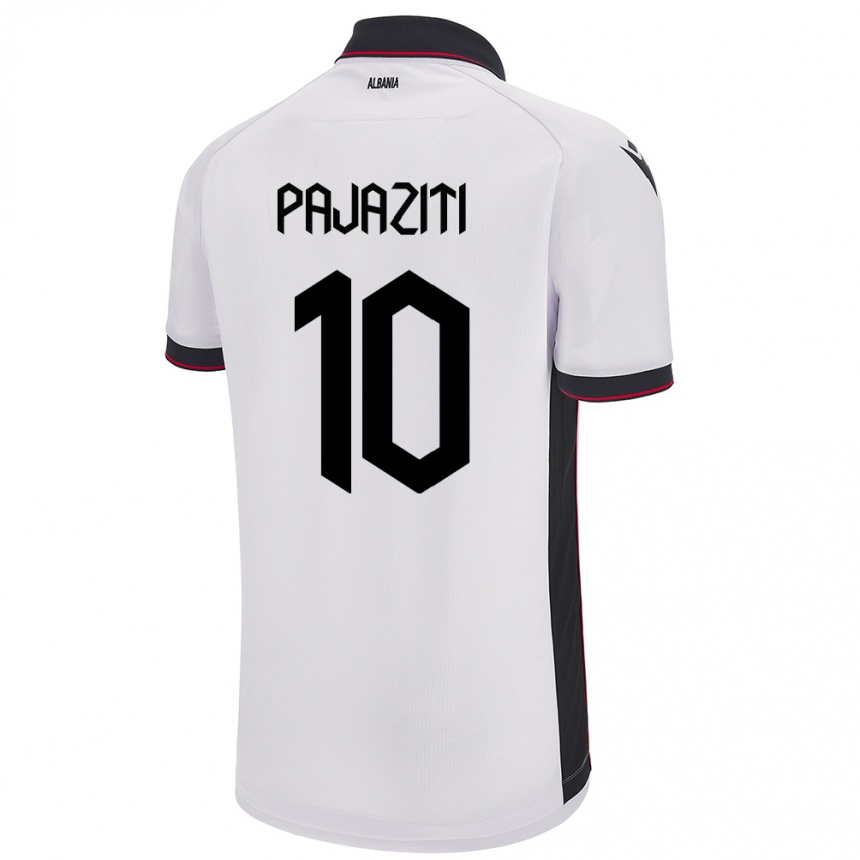 Kids Football Albania Adrion Pajaziti #10 White Away Jersey 24-26 T-Shirt Australia