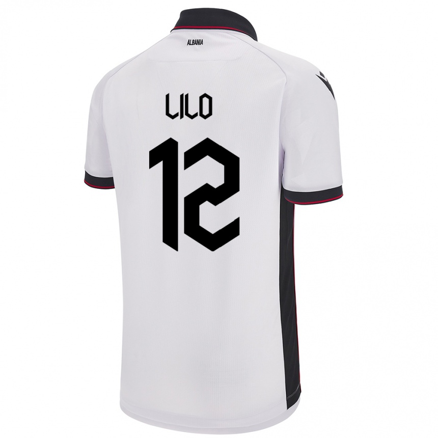 Kids Football Albania Klidman Lilo #12 White Away Jersey 24-26 T-Shirt Australia