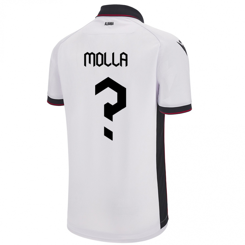 Kids Football Albania Marco Molla #0 White Away Jersey 24-26 T-Shirt Australia