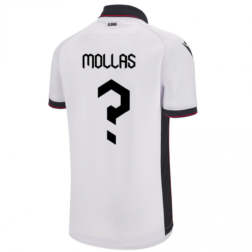 Kids Football Albania Arbi Mollas #0 White Away Jersey 24-26 T-Shirt Australia