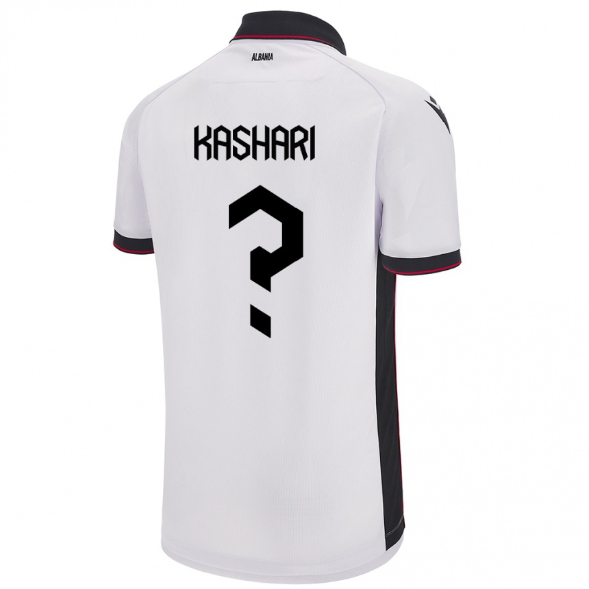 Kids Football Albania Klaus Kashari #0 White Away Jersey 24-26 T-Shirt Australia