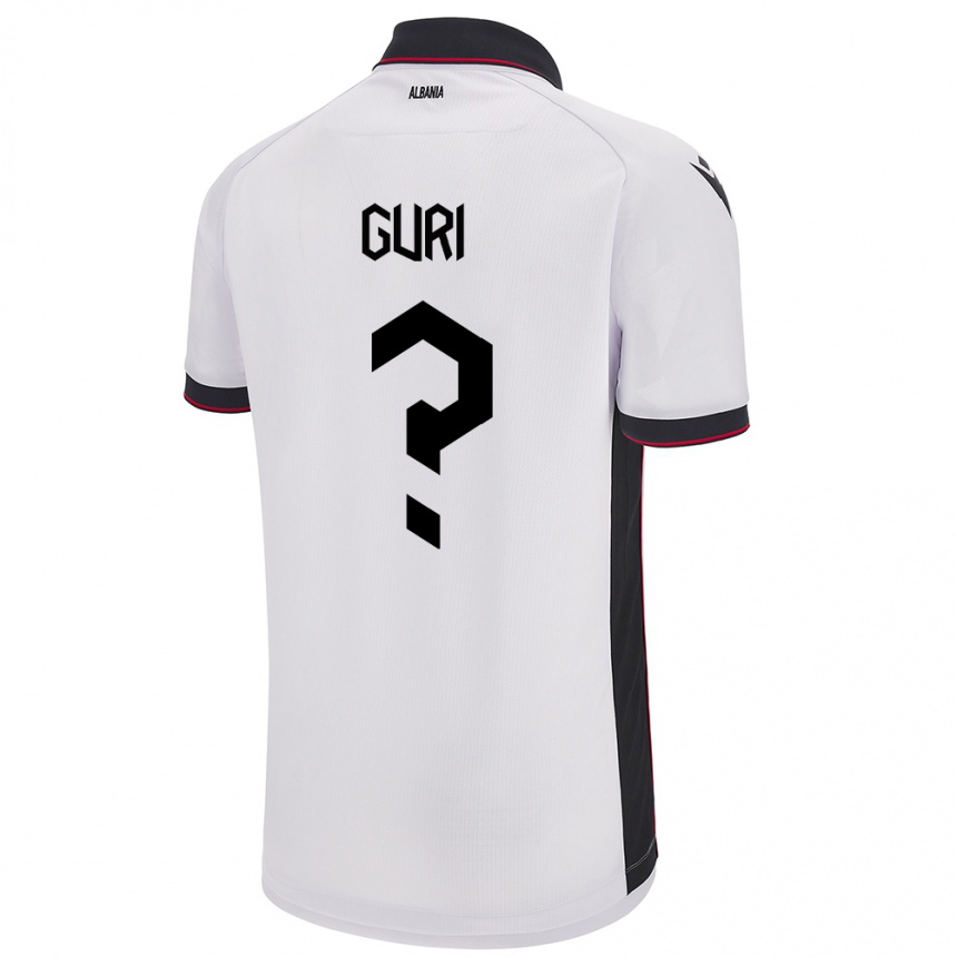 Kids Football Albania Gabriel Guri #0 White Away Jersey 24-26 T-Shirt Australia