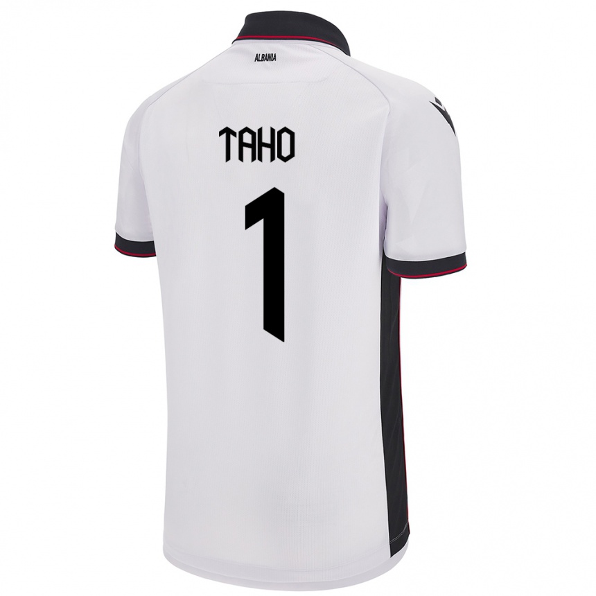 Kids Football Albania Alain Taho #1 White Away Jersey 24-26 T-Shirt Australia