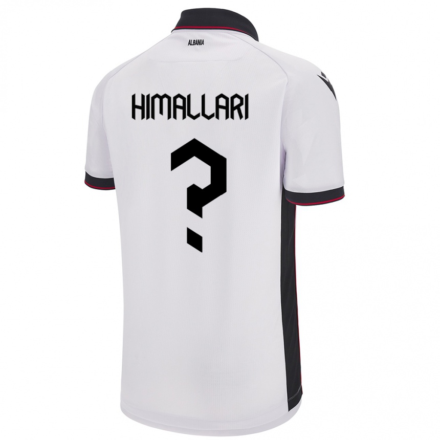 Kids Football Albania Elson Himallari #0 White Away Jersey 24-26 T-Shirt Australia