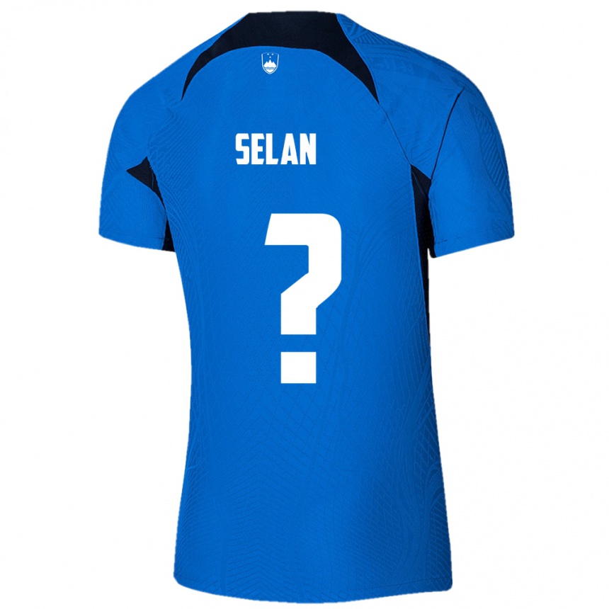 Kids Football Slovenia Beno Selan #0 Blue Away Jersey 24-26 T-Shirt Australia