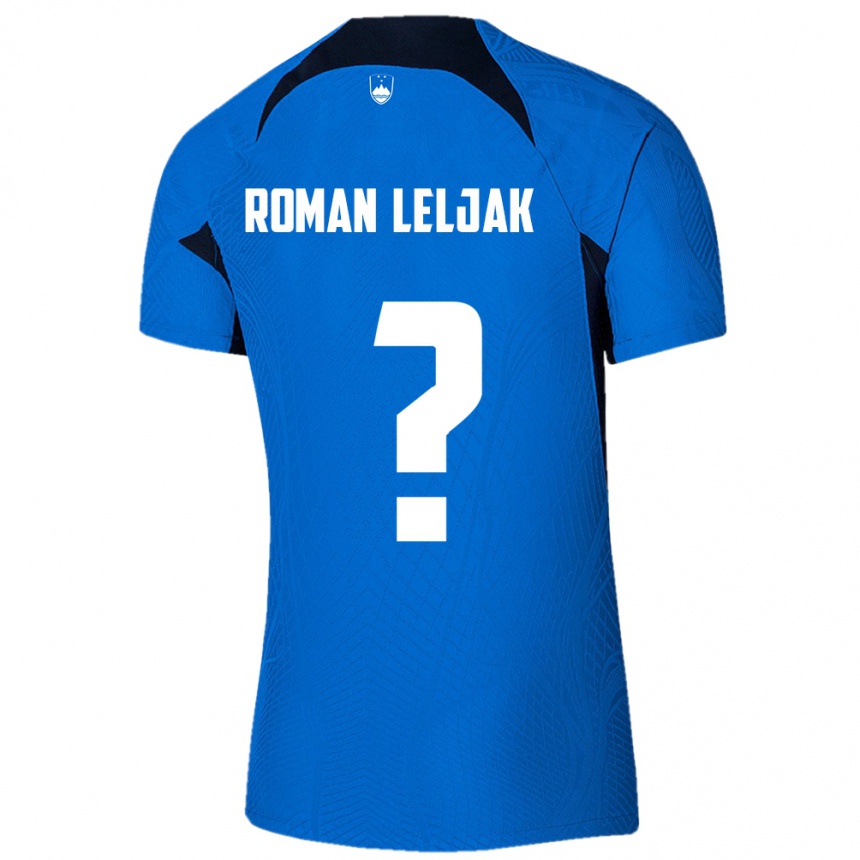 Kids Football Slovenia Nejc Roman Leljak #0 Blue Away Jersey 24-26 T-Shirt Australia