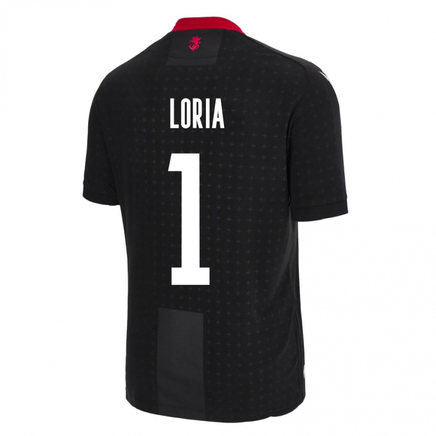 Kids Football Georgia Giorgi Loria #1 Black Away Jersey 24-26 T-Shirt Australia