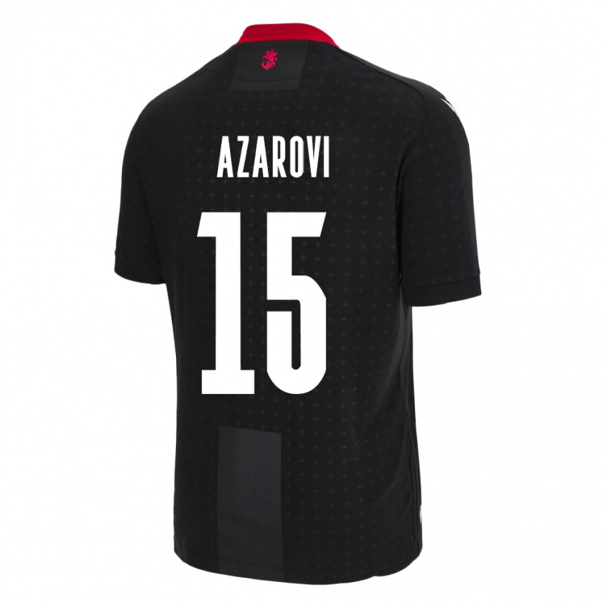 Kids Football Georgia Irakli Azarovi #15 Black Away Jersey 24-26 T-Shirt Australia