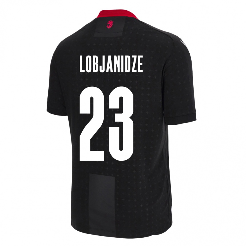 Kids Football Georgia Saba Lobjanidze #23 Black Away Jersey 24-26 T-Shirt Australia