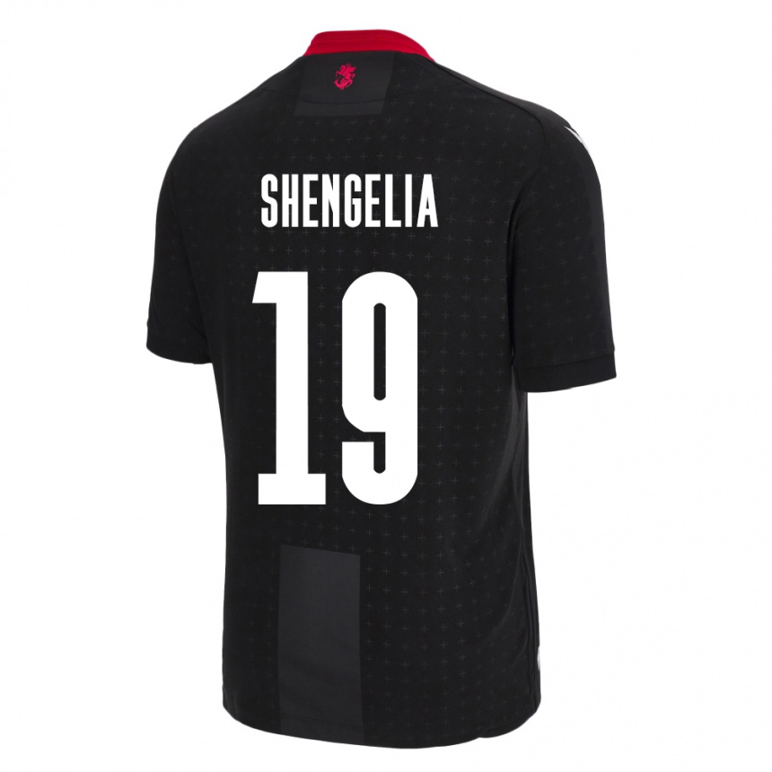 Kids Football Georgia Levan Shengelia #19 Black Away Jersey 24-26 T-Shirt Australia