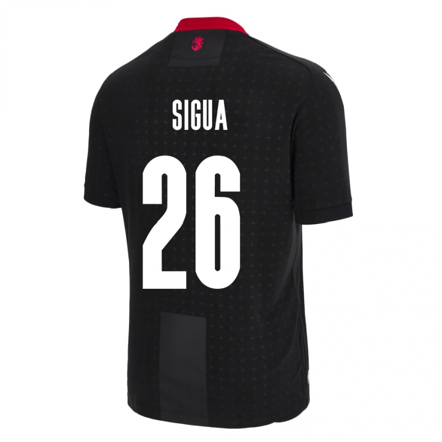 Kids Football Georgia Gabriel Sigua #26 Black Away Jersey 24-26 T-Shirt Australia