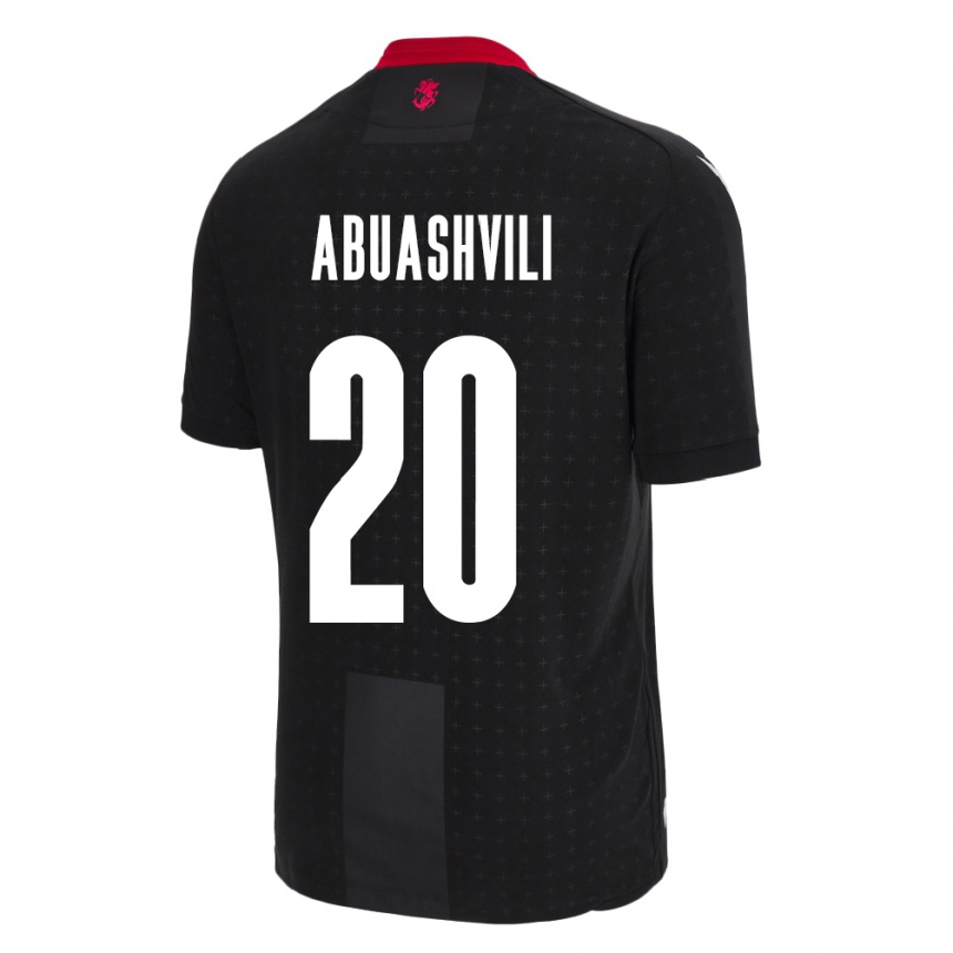 Kids Football Georgia Giorgi Abuashvili #20 Black Away Jersey 24-26 T-Shirt Australia