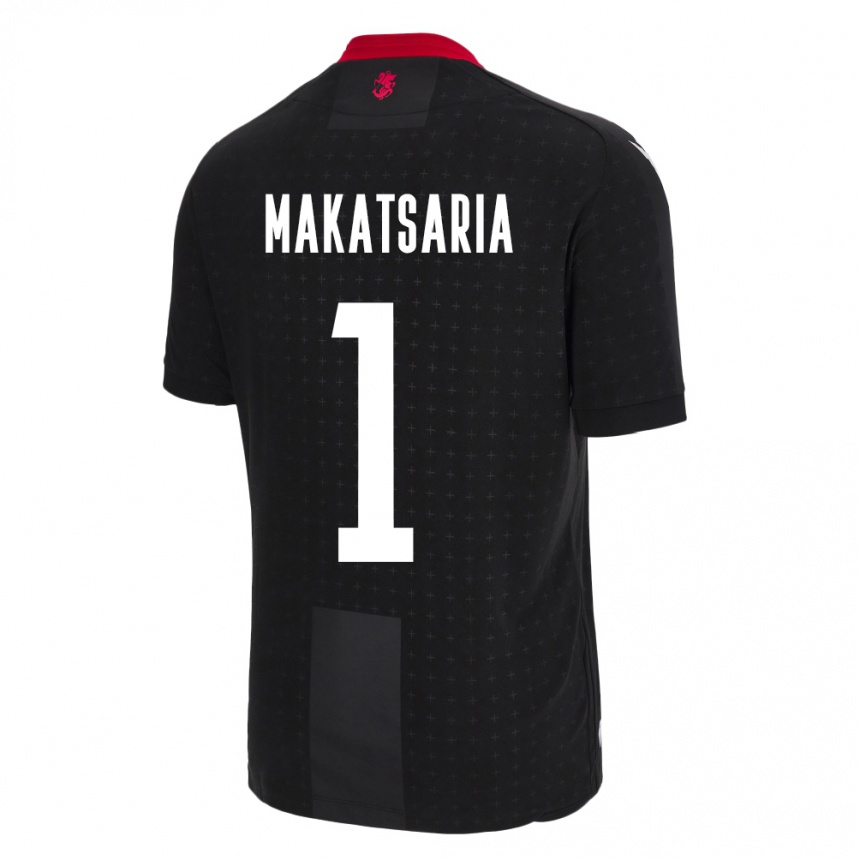 Kids Football Georgia Mikheil Makatsaria #1 Black Away Jersey 24-26 T-Shirt Australia