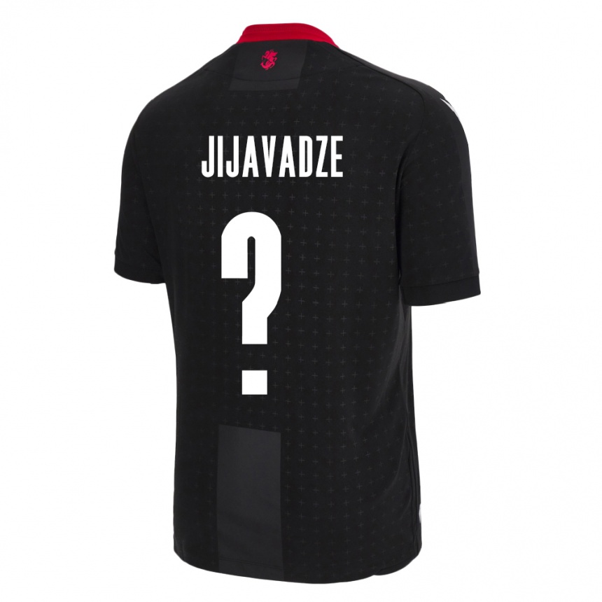 Kids Football Georgia Erekle Jijavadze #0 Black Away Jersey 24-26 T-Shirt Australia